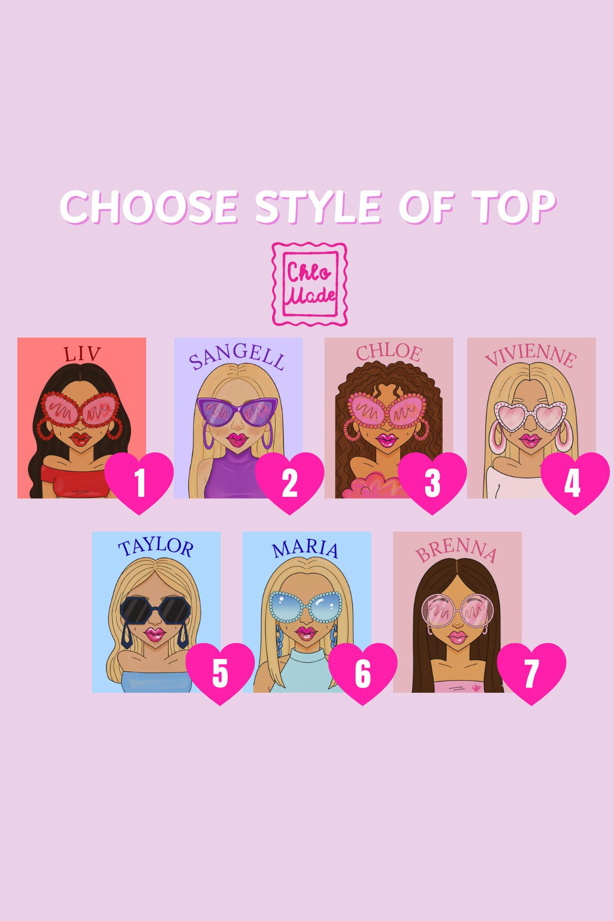 Custom Girl Portrait with Frame