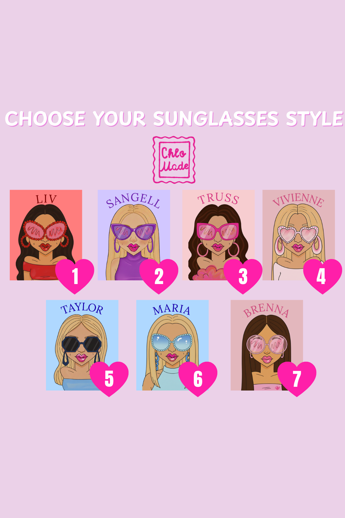 Custom Girl Portrait with Frame